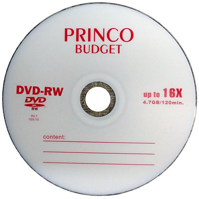 دی وی دی خام پرینکو مدل dvd-rw مجموعه 10 عددی