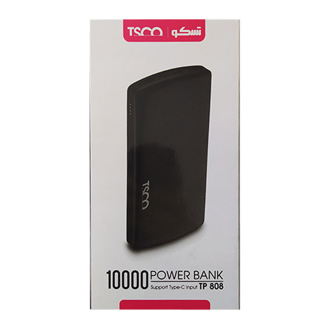 پاوربانک تسکو مدل TP-808 ظرفیت 10000 میلی آمپر ساعت