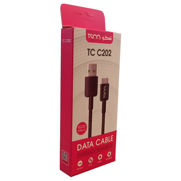 کابل تبدیل USB به USB-C تسکو مدل TCC202 طول 1 متر بسته 5 عددی