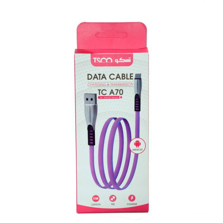 کابل تبدیل USB به microUSB تسکو مدل TC A70 طول 1 متر بسته 5عددی