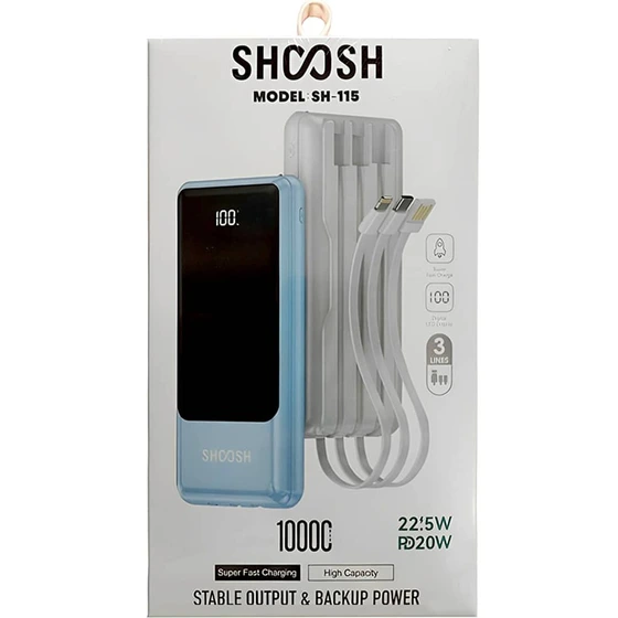 پاور بانک شوش 10000 Shoosh Power Bnak SH-115 22.5W