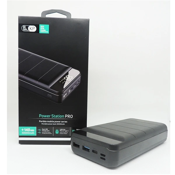 پاوربانک کینگ کی پی اند پاور مدل PD-30 ظرفیت 30000 میلی آمپرساعت