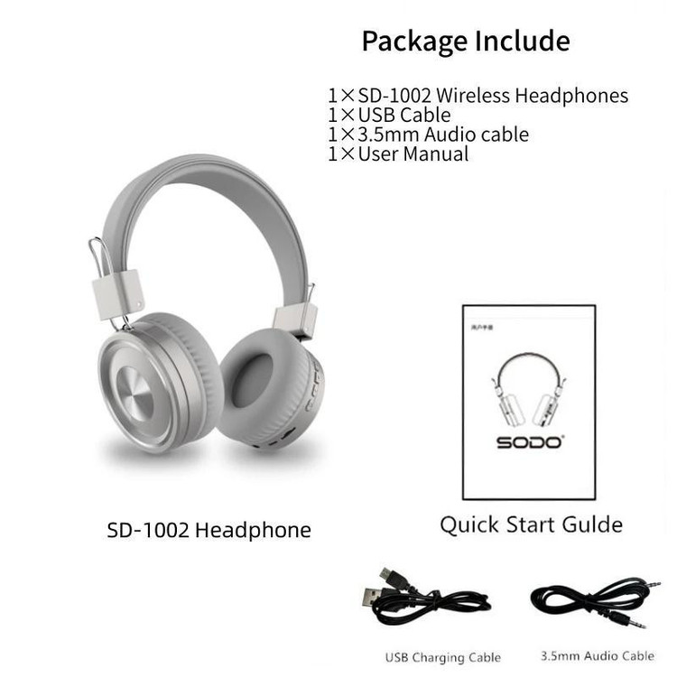 هدفون بی سیم سودو مدل SD-1002