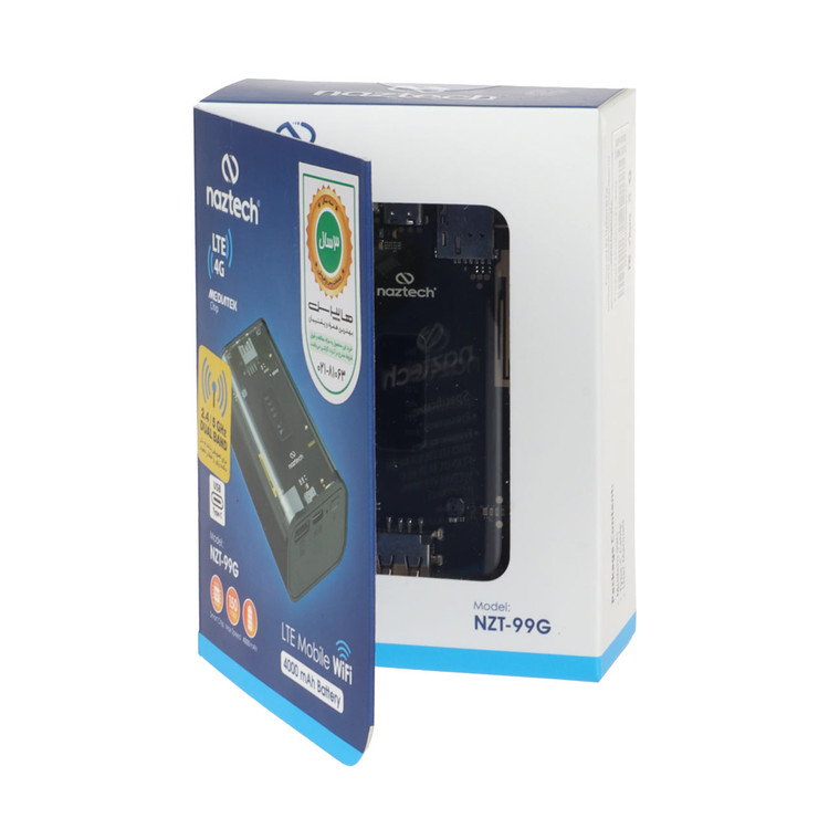 مودم پاوربانک Naztech 4G مدل NZT-99G Dual Band