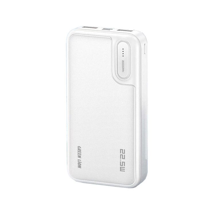 پاوربانک (PD و فست شارژ) Green Lion 22.5W 20000mAh مدل GNPWMPDPB20WH - سفید