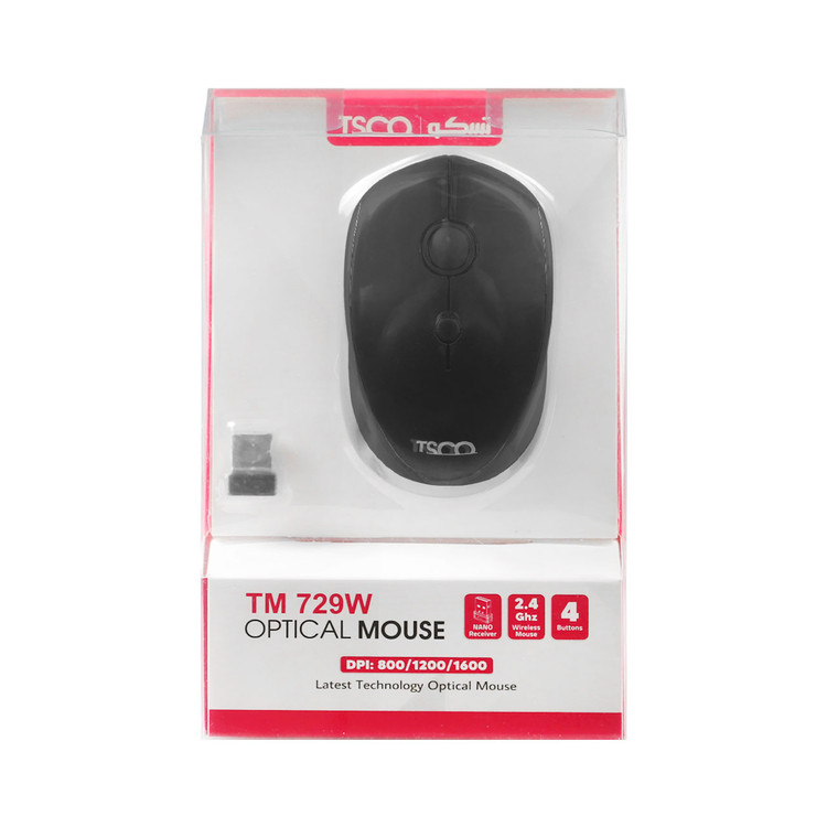 ماوس بی سیم TSCO مدل TM729W - مشکی