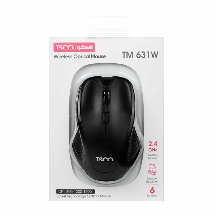 ماوس بی سیم TSCO مدل TM 631W - مشکی