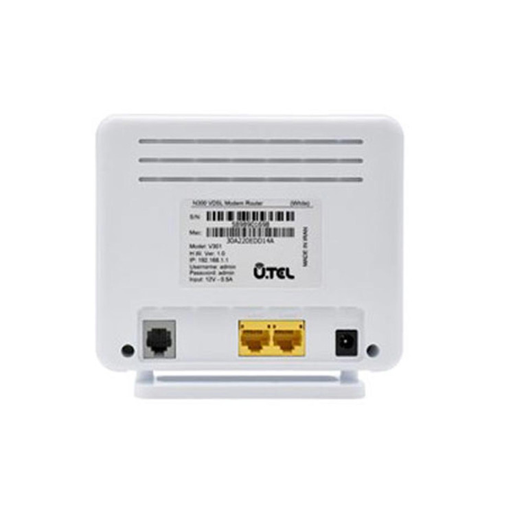 سفید - مودم U.Tel Wireless N VDSL2/ADSL2 Plus مدل V301