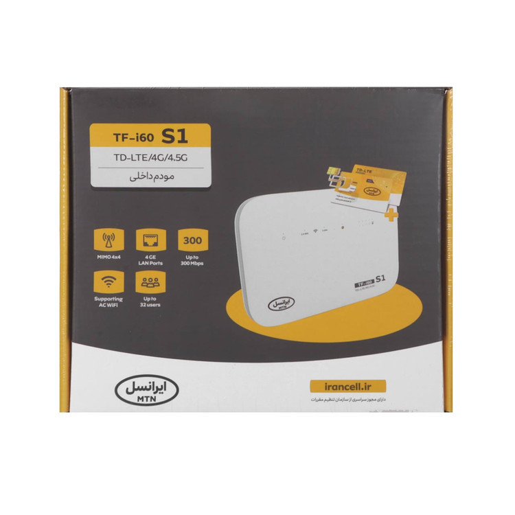 مودم ایرانسل TF-i60 TD-LTE مدل S1