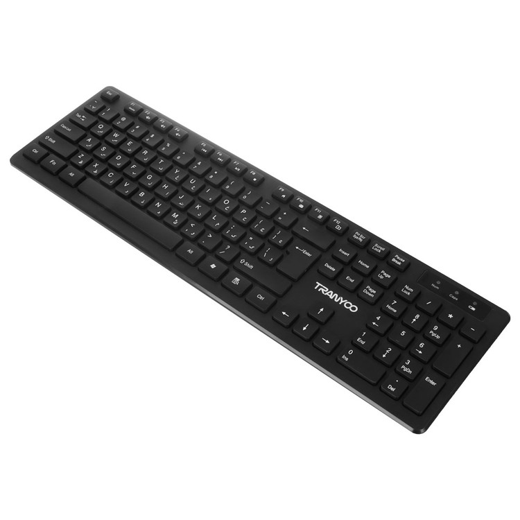 کیبورد و ماوس بی سیم Tranyoo مدل T-KM 1022W - مشکی