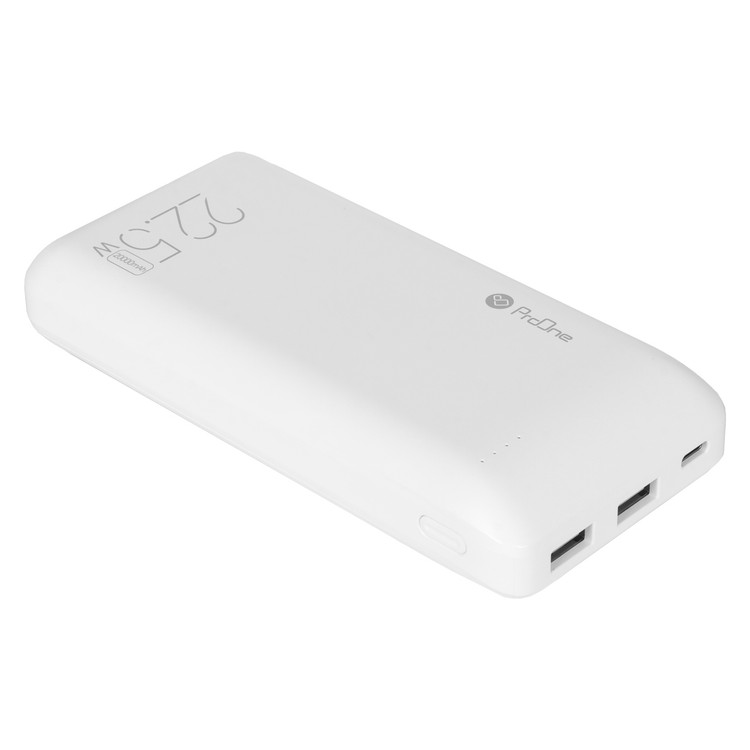 پاوربانک (PD و فست شارژ) ProOne 22.5W 20000mAh مدل PPB5209 -سفید