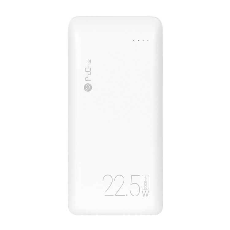 پاوربانک (PD و فست شارژ) ProOne 22.5W 20000mAh مدل PPB5209 -سفید