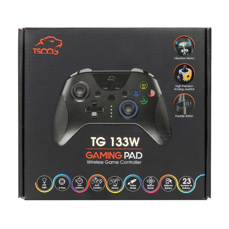 دسته بازی (گیم پد) بلوتوثی مخصوص موبایل TSCO مدل TG 133W - مشکی