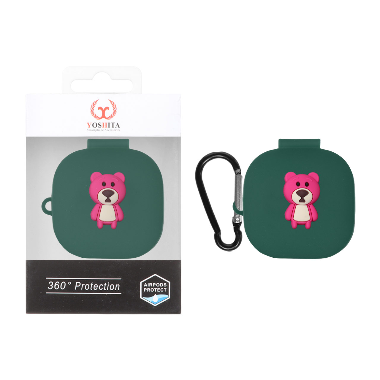 کاور ایرپاد سیلیکونی Yoshita عروسک برجسته QCY T13 - طرح 288 (پک دار)