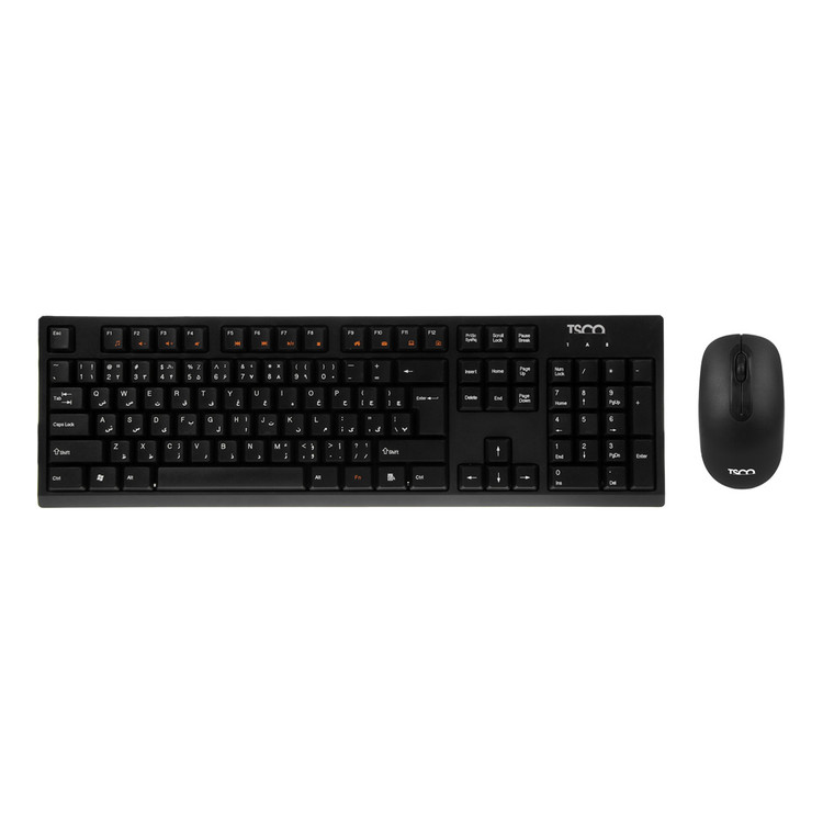 کیبورد و ماوس بی سیم TSCO مدل TKM 7019W - مشکی