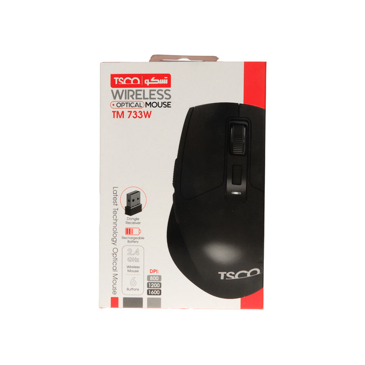 ماوس بی سیم TSCO مدل TM 733W - مشکی
