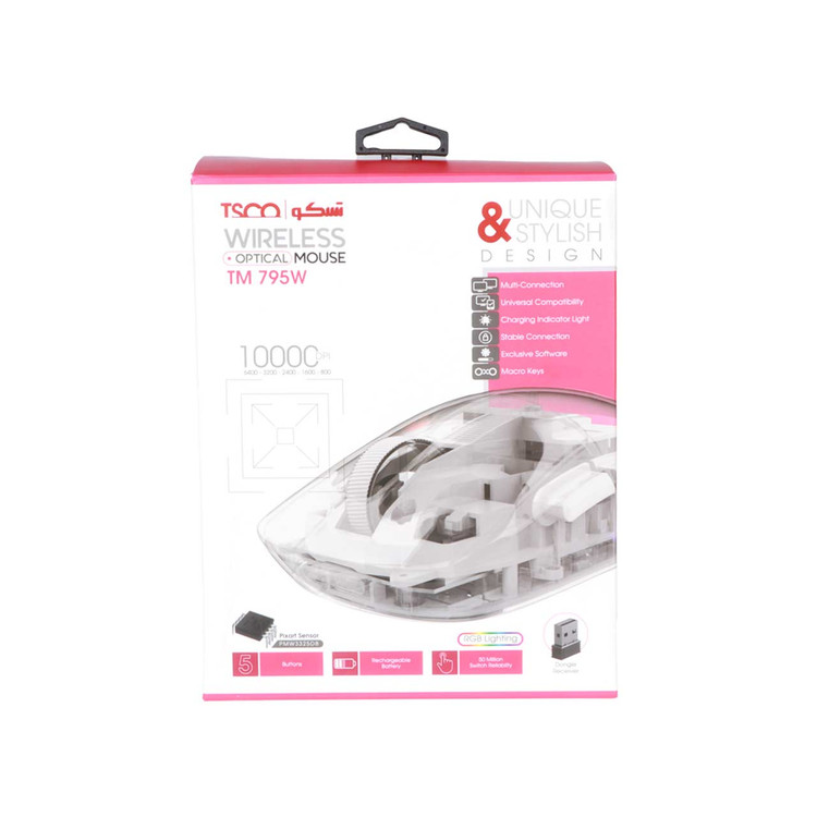 ماوس بی سیم TSCO مدل TM 795W - سفید