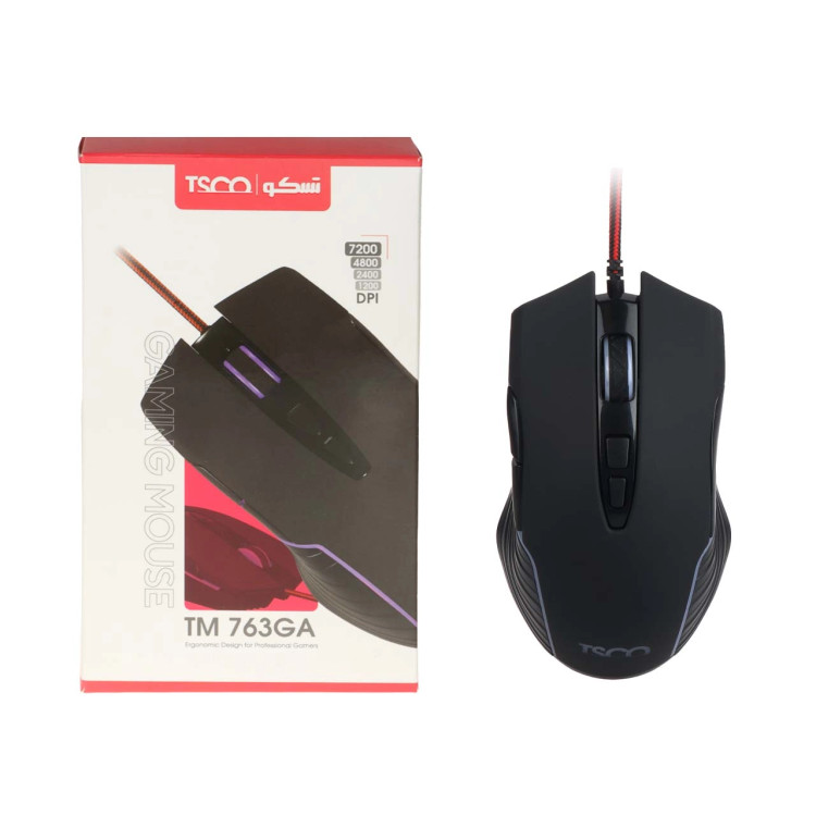 ماوس باسیم گیمینگ TSCO مدل TM 763 - مشکی
