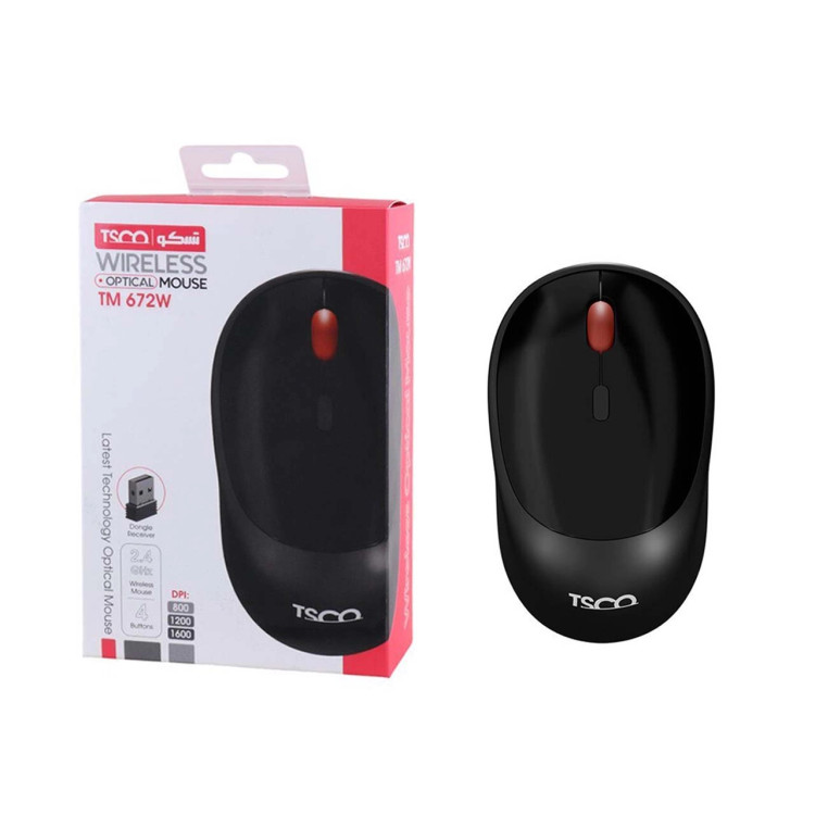 ماوس بی سیم TSCO مدل TM 672W - مشکی