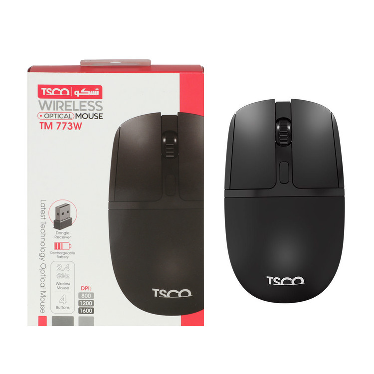 ماوس بی سیم TSCO مدل TM 773W - مشکی