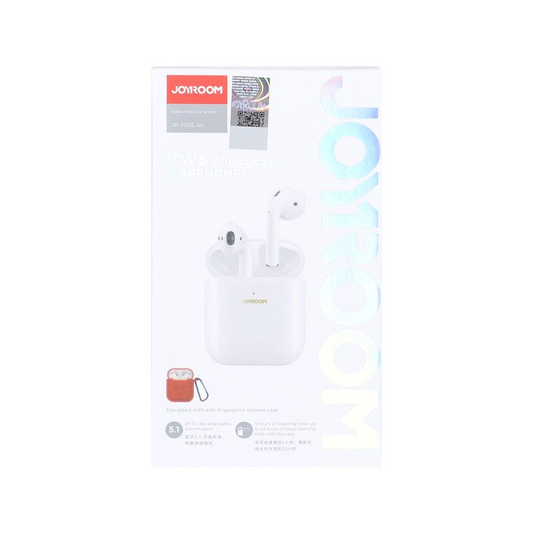ایرپاد بی سیم JOYROOM مدل JR-T03s AIR - سفید
