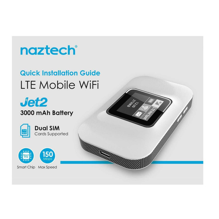 مودم همراه Naztech 4G-LTE مدل Jet 2 - سفید