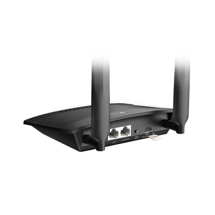 مودم روتر 4G LTE بی سیم TP-Link 300Mbps مدل TL-MR100- مشکی (36 ماهه پارس ارتباط)