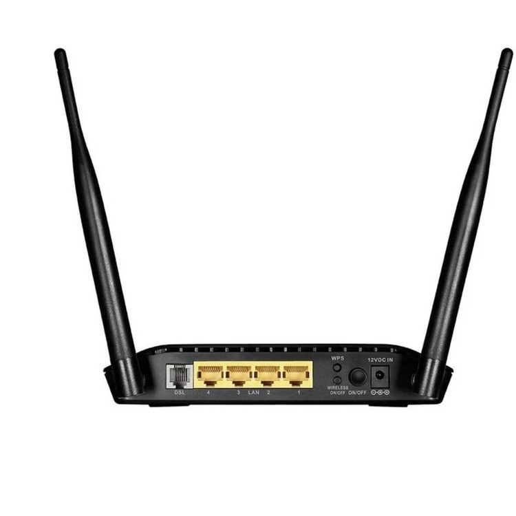مودم D-link 2750u Wireless N 300 ADSL2+ Modem Router - مشکی ( 36 ماهه آیهان گستر)