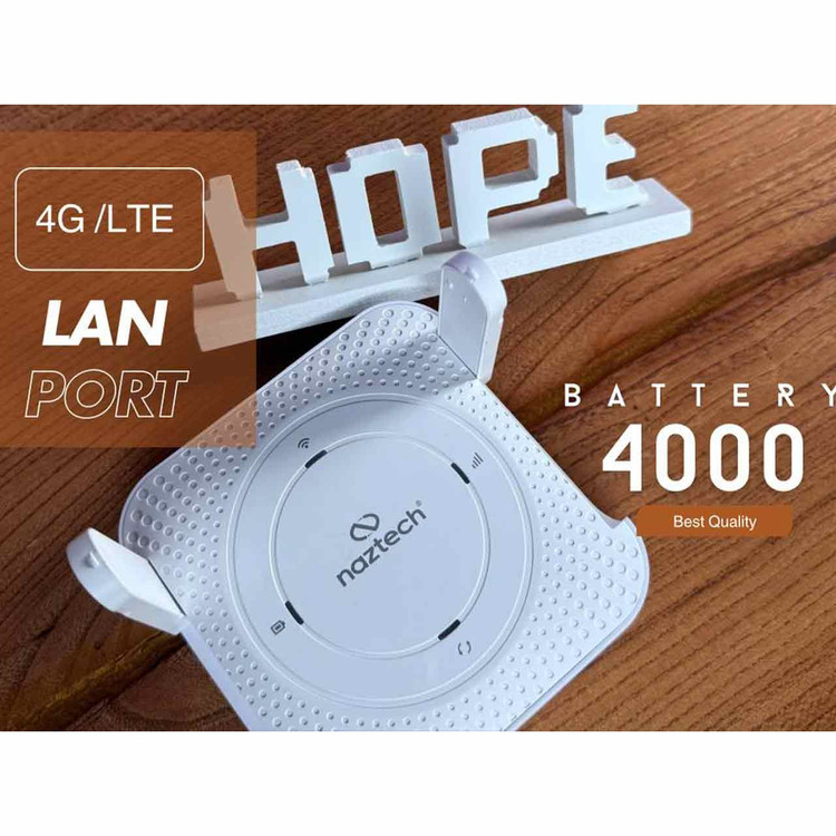مودم همراه Naztech 4G-LTE مدل Hope N300-CAT4 - سفید
