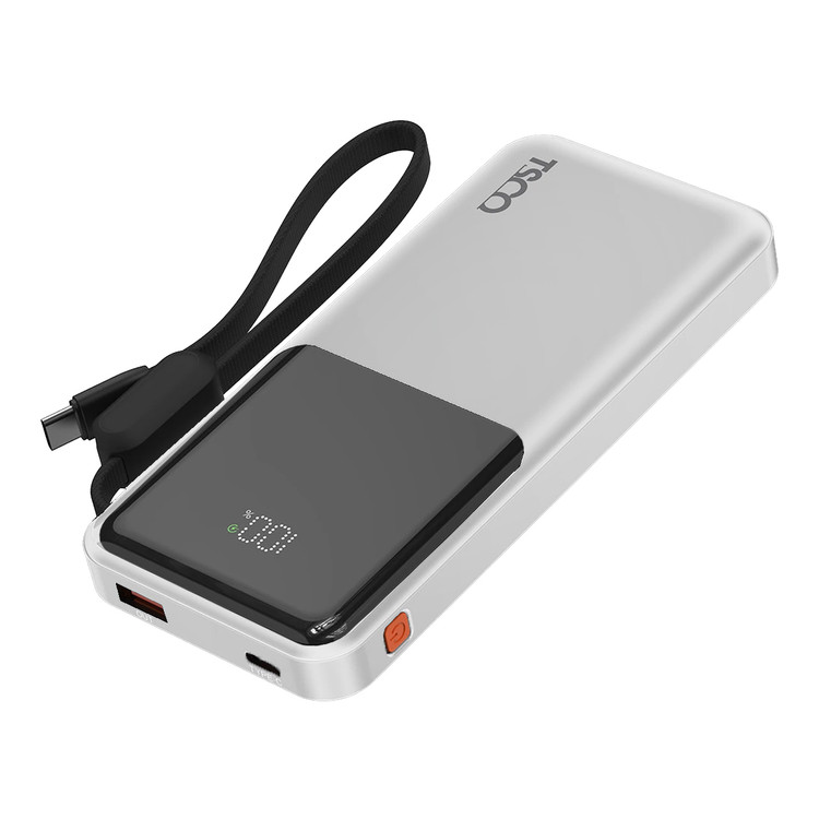 پاوربانک فست شارژ TSCO 10000mAh مدل TP 1013 22.5W - سفید (گارانتی 12 ماهه TSCO)