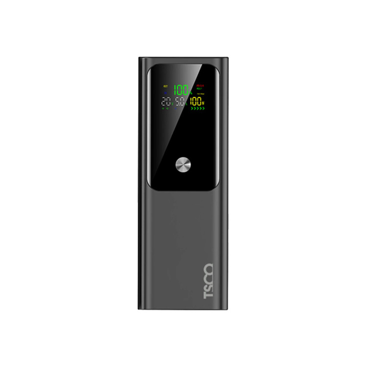 پاوربانک فست شارژ TSCO 20000mAh مدل TP 2004 100W - مشکی (گارانتی 12 ماهه TSCO)