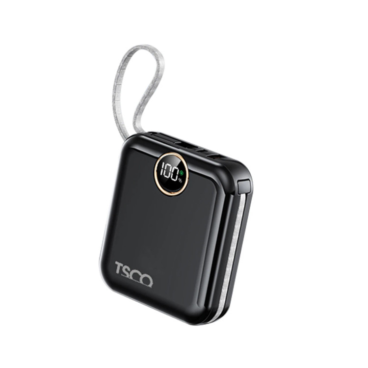پاوربانک فست شارژ TSCO 10000mAh مدل TP 1006 22.5W - مشکی (گارانتی 12 ماهه TSCO)