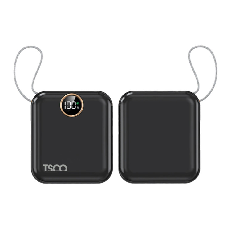پاوربانک فست شارژ TSCO 10000mAh مدل TP 1006 22.5W - مشکی (گارانتی 12 ماهه TSCO)
