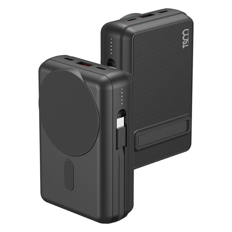 پاوربانک و فست شارژ وایرلس TSCO 20000mAh مدل TP 2006W 22.5W - مشکی (گارانتی 12 ماهه TSCO)