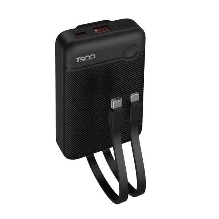 پاوربانک فست شارژ TSCO 10000mAh مدل TP 1011 22.5W - مشکی (گارانتی 12 ماهه TSCO)