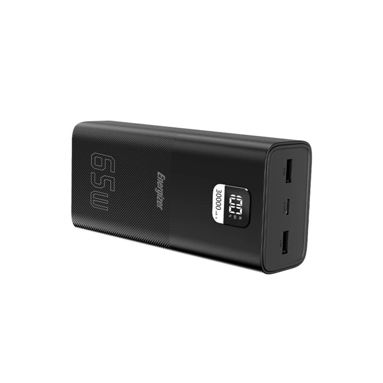 پاوربانک PD و فست شارژ Energizer 30000mAh مدل XP30000PD 65W - مشکی (گارانتی متین)
