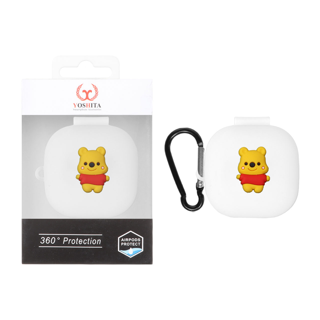 کاور ایرپاد سیلیکونی Yoshita عروسک برجسته QCY T13 ANC - طرح 111 (پک دار)