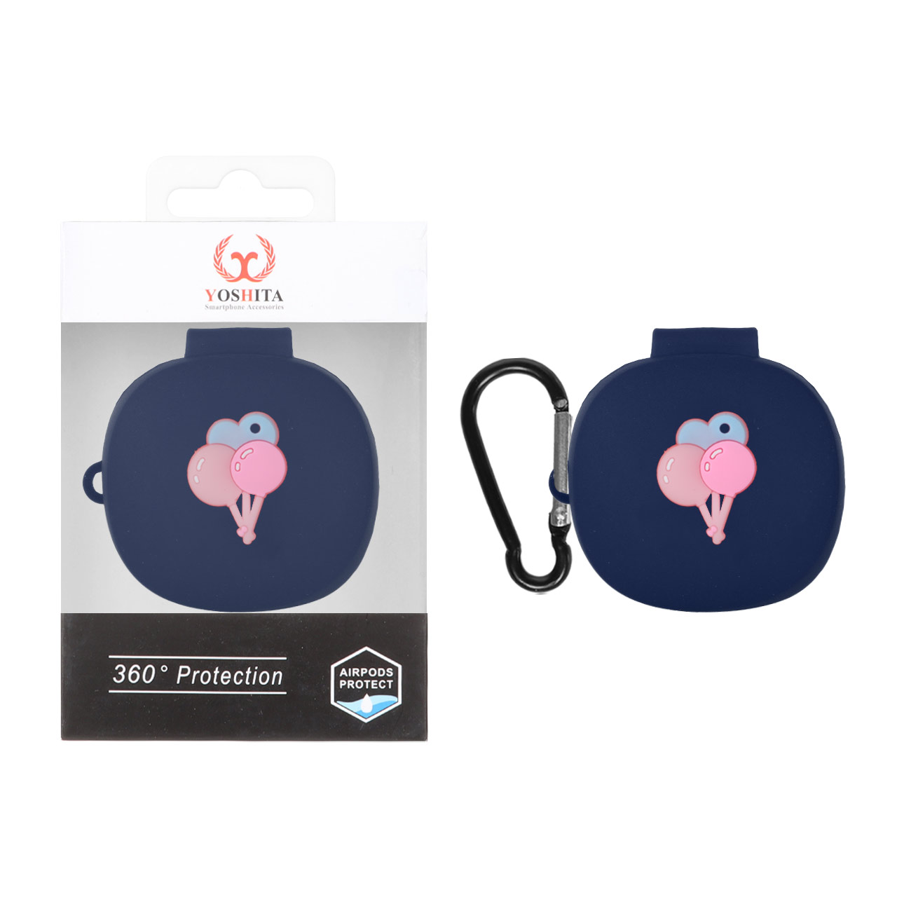 کاور ایرپاد سیلیکونی Yoshita عروسک برجسته QCY T13X - طرح 207 (پک دار)
