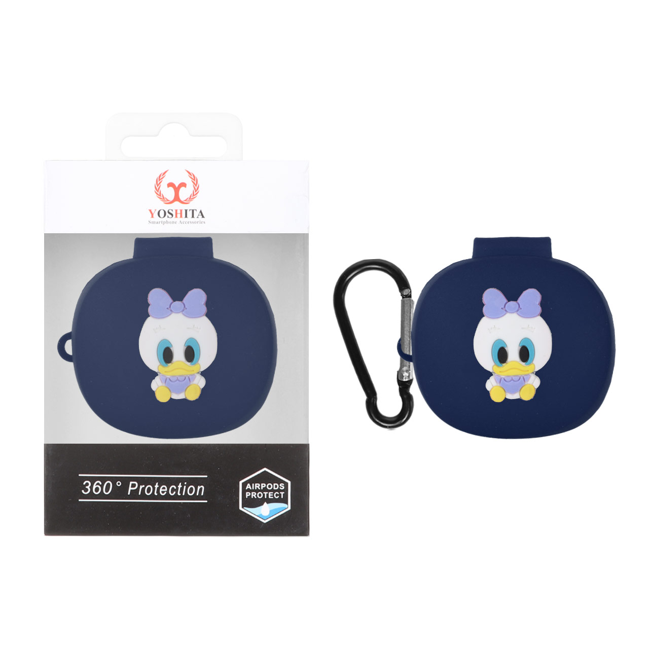 کاور ایرپاد سیلیکونی Yoshita عروسک برجسته QCY T13X - طرح 237 (پک دار)
