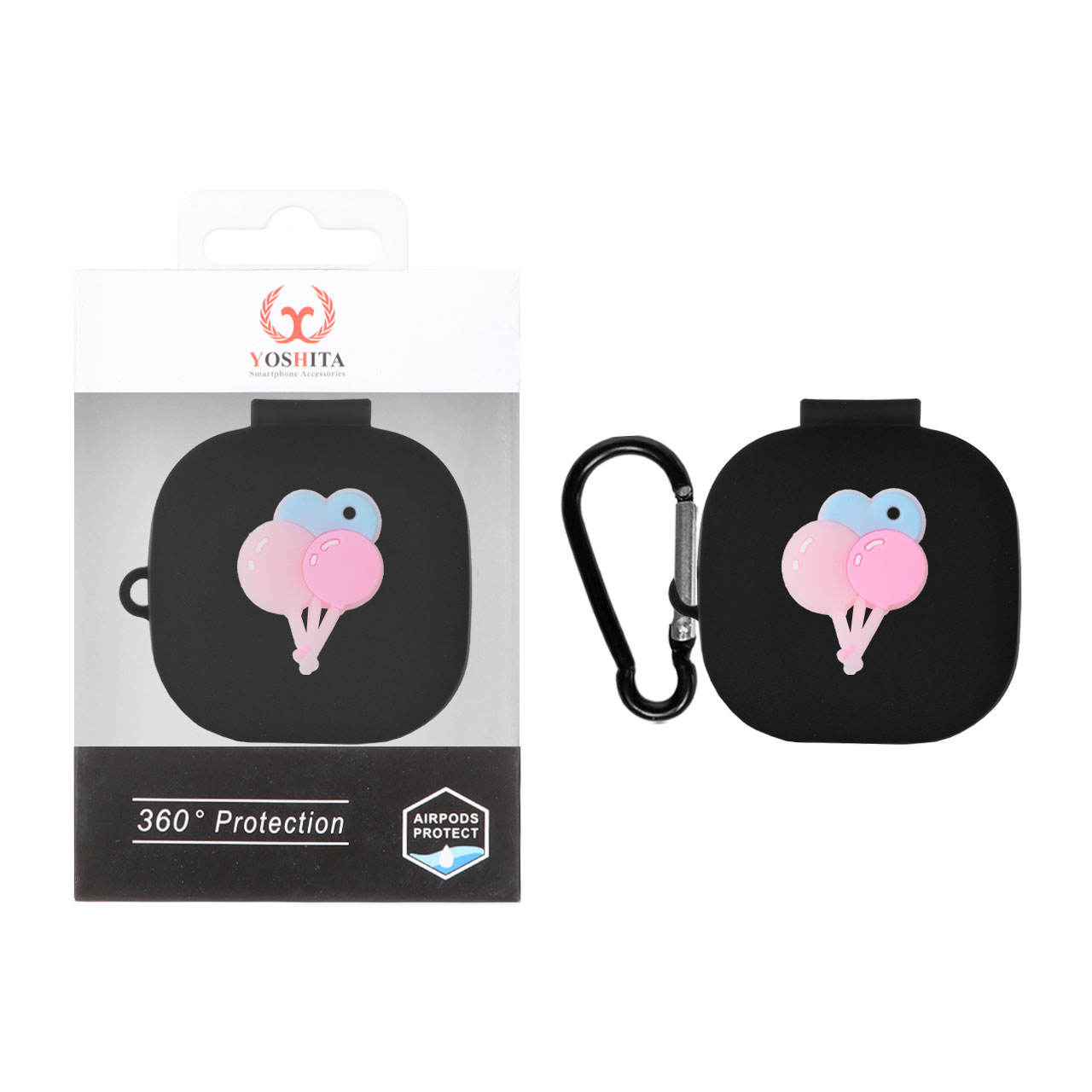 کاور ایرپاد سیلیکونی Yoshita عروسک برجسته QCY T13 ANC - طرح 154 (پک دار)
