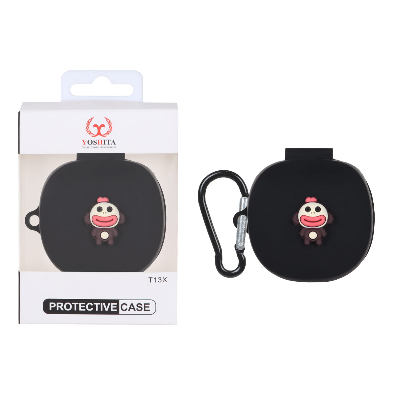 کاور ایرپاد سیلیکونی Yoshita عروسک برجسته QCY T13X - طرح 291 (پک دار)