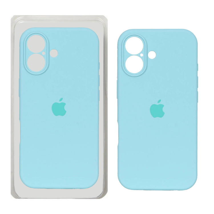 قاب سیلیکونی پاک کنی محافظ لنزدار اورجینال Apple iPhone 17 - سبزآبی (پک دار) - NTC