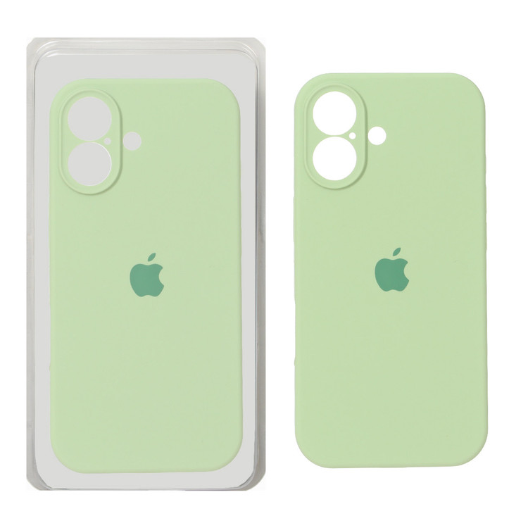قاب سیلیکونی پاک کنی محافظ لنزدار اورجینال Apple iPhone 17 - سبز مغز پسته ای (پک دار) - NTC