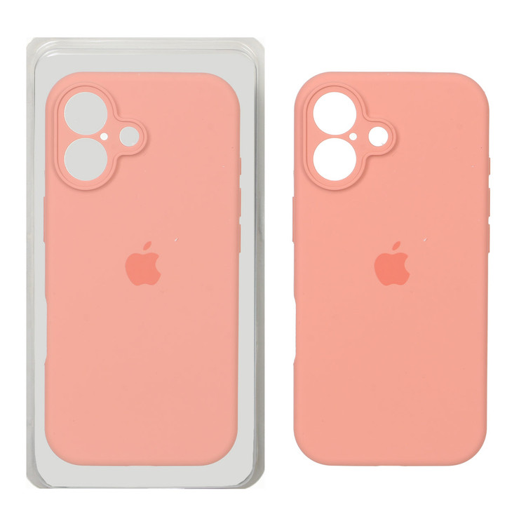 قاب سیلیکونی پاک کنی محافظ لنزدار اورجینال Apple iPhone 17 - گلبهی تیره (پک اصلی)
