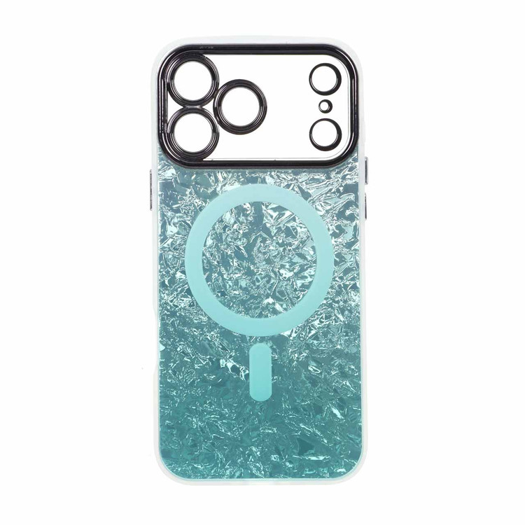 قاب ice طرح مگ سیف دور مات لنز شفاف Apple iPhone 17 Pro Max - سبز