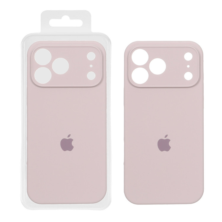 قاب سیلیکونی پاک کنی محافظ لنزدار اورجینال Apple iPhone 17 Pro Max - کالباسی (پک اصلی)