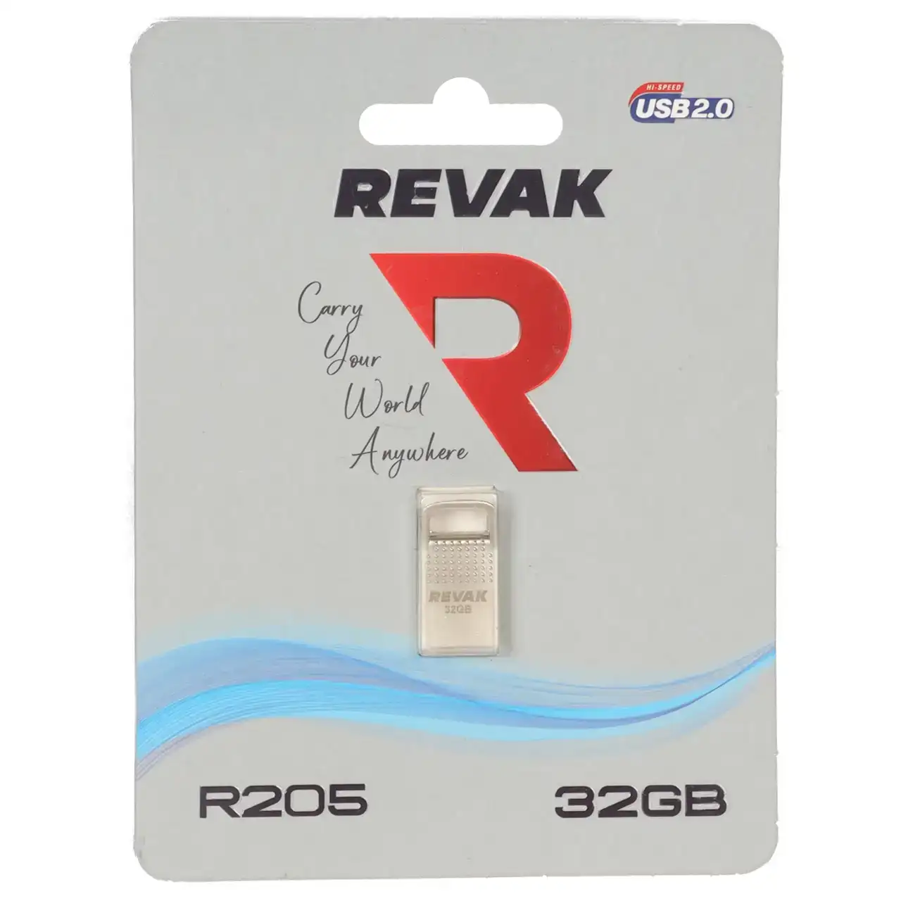 فلش مموری REVAK R205 USB2.0 Flash Memory - 32GB - نقره ای