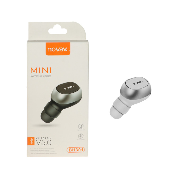 ایرپاد بی سیم تک گوش Novax مدل BH301 - سفید - YSP
