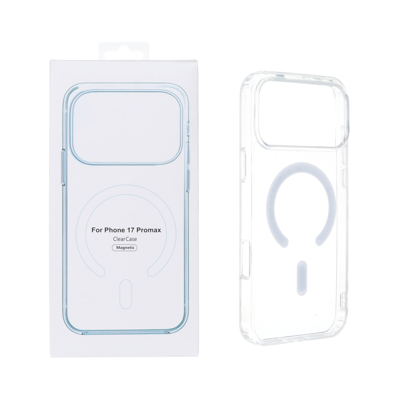 قاب شفاف Apple iPhone 17 Pro Max با قابلیت شارژ NTC - MagSafe (پک دار)