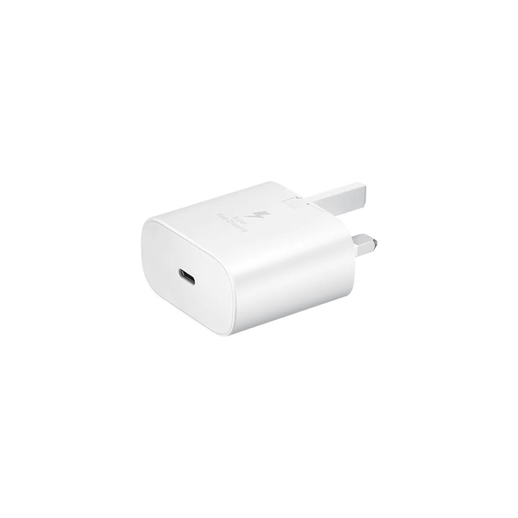 شارژر دیواری سه پین PD و فست تک پورت Samsung مدل EP-TA800 25W - سفید - BSA (یک ساله شرکتی)